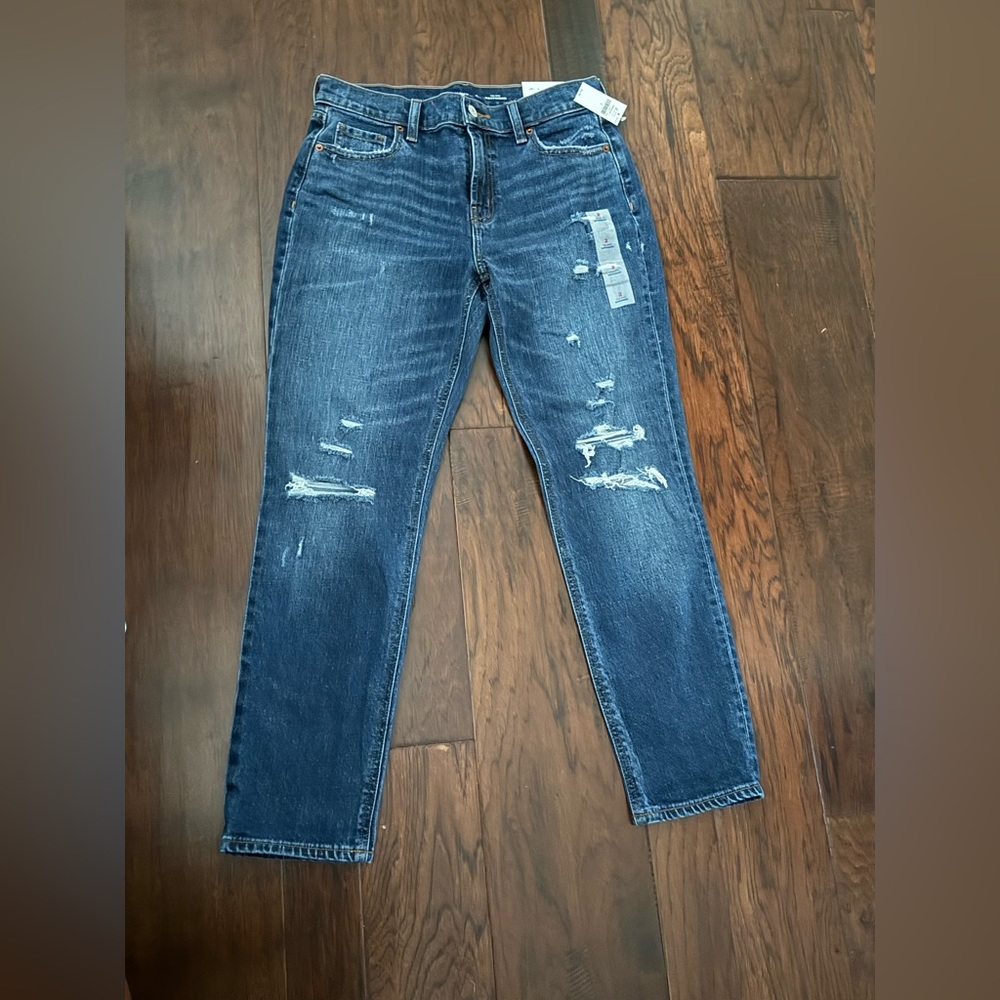 Old Navy Distressed Blue Women's Jeans